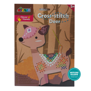 Embroidery Kit for Kids - Cross Stitch Deer